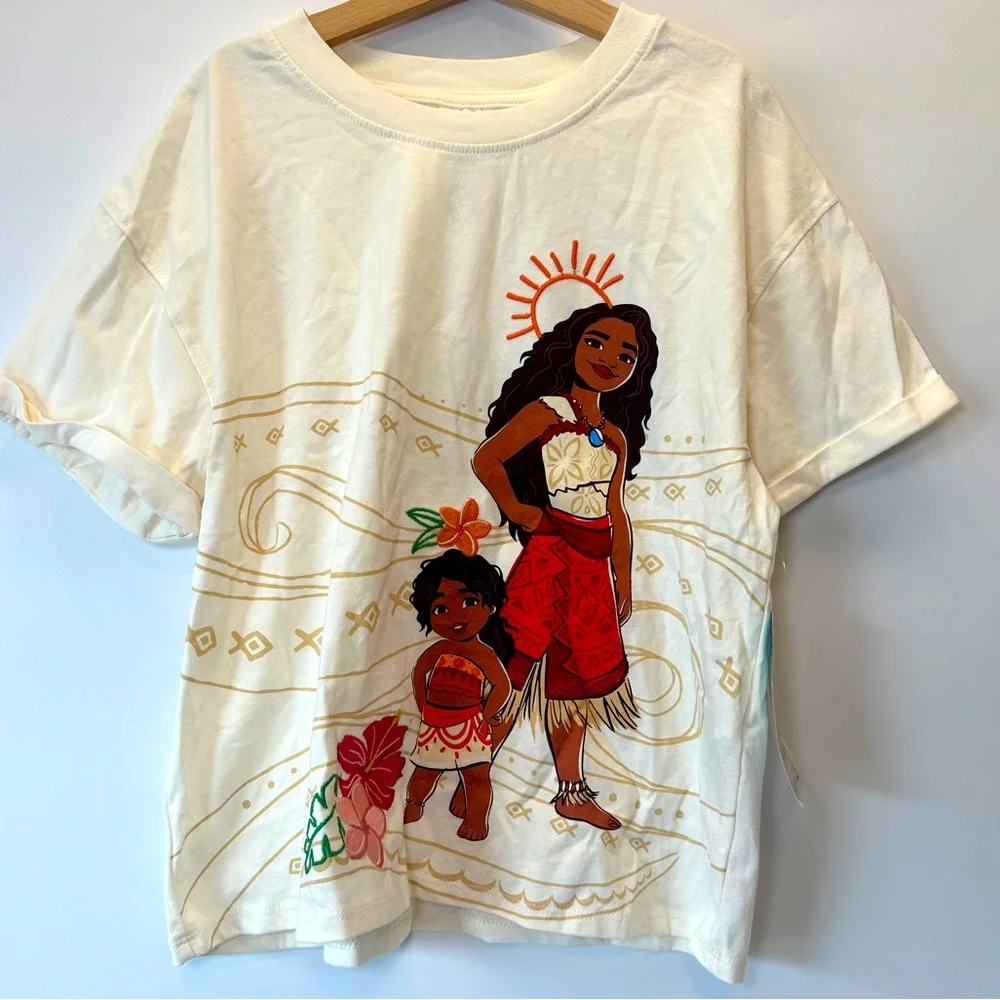 NWT‎ Disney Moana 2 Simea Short Sleeve T-Shirt Kids 13/14